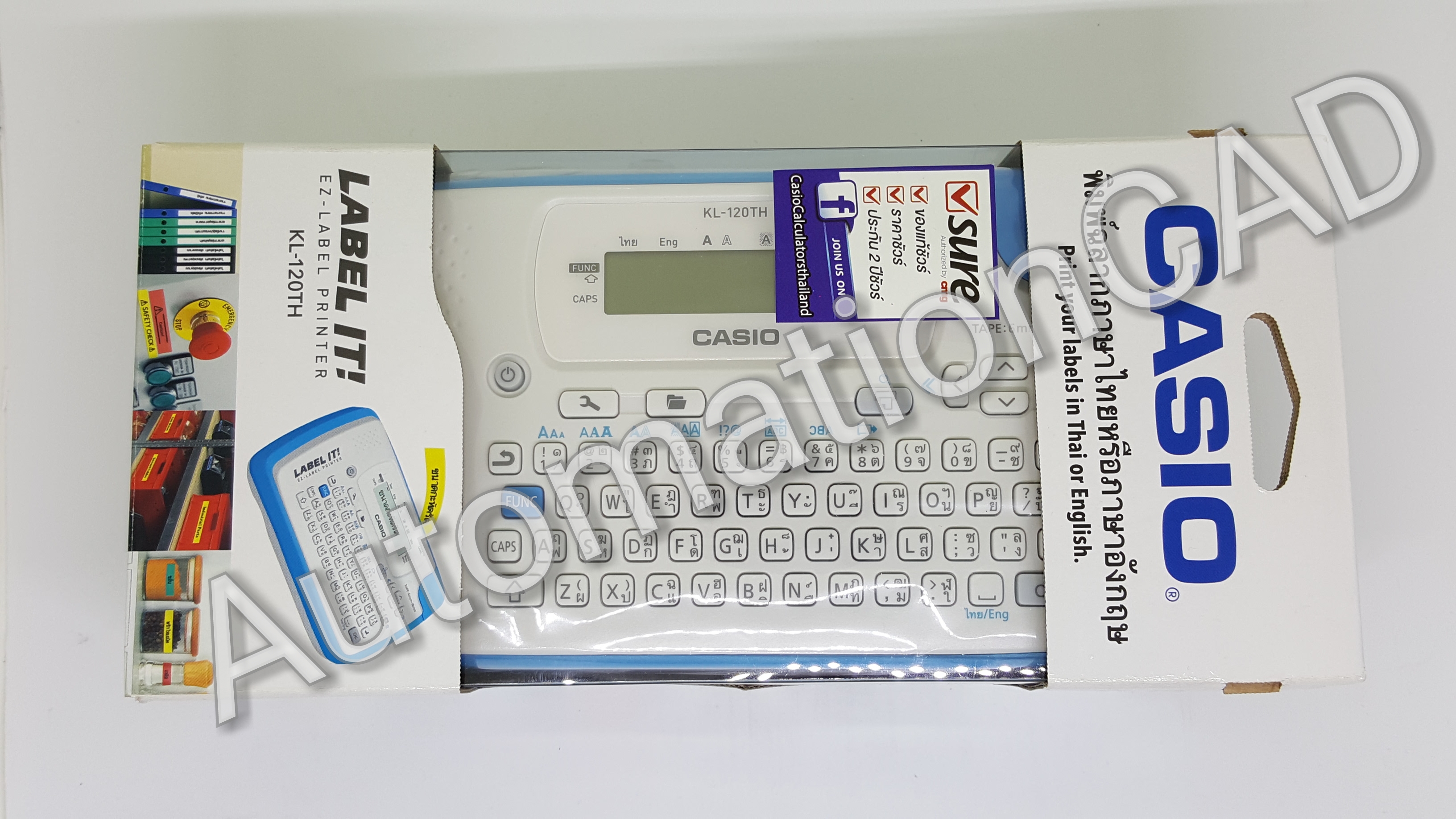 เครื่องพิมพ์สติกเกอร์ KL-120TH CASIO LABEL PRINTER สำหรับใช้ในสำนักงาน