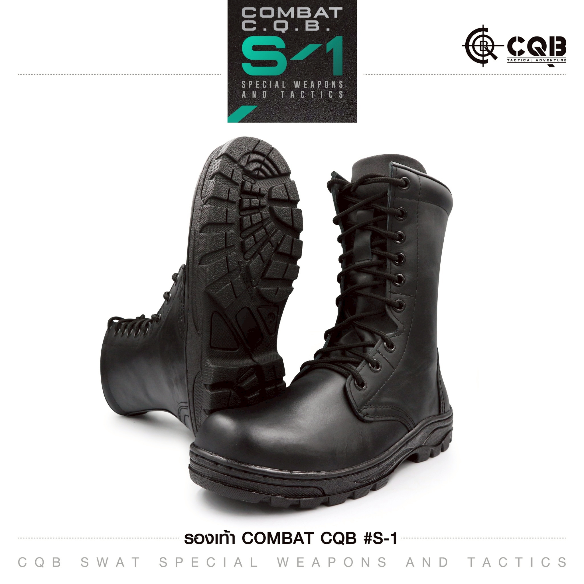 New. รองเท้า Combat CQB รุ่น : S1# - ผลิตจาก หนังวัวแท้ ออกแบบ มาเพื่อ เท้าของคนไทย ทรงเรียวสูง ใส่กระชับ ไม่รัดหน้าเท้า - ตาไก่ 9 รู ความสูง 10 นิ้ว จากพื้น - น้ำหนักเบา เฉลี่ย เพียงคู่ละ 1.1kg - หนัง มีความนุ่ม ใส่ สบายเท้า - พื้น ผลิตจากวัสดุ Polyureth