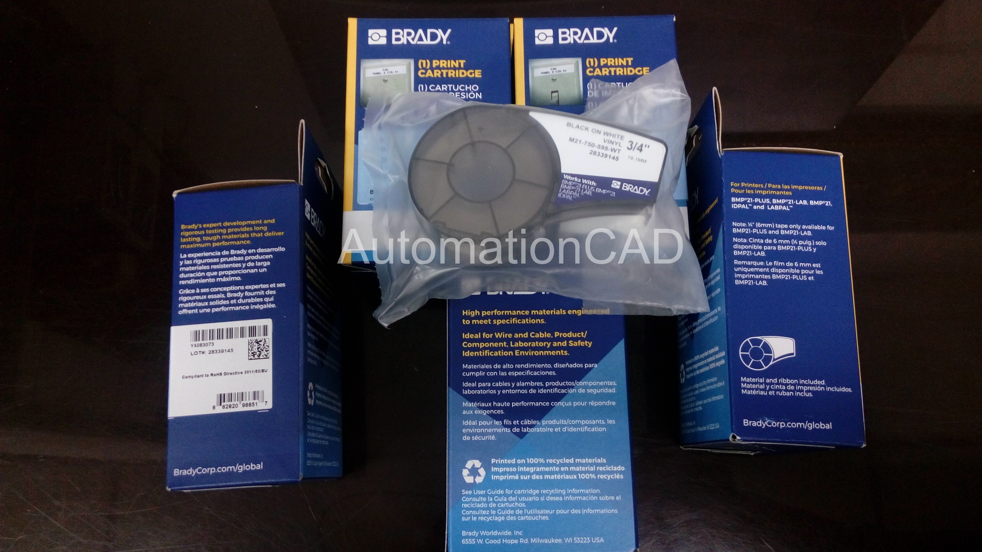 BRADY M21-750-595-WT สติ๊กเกอร์ BMP21-PLUS - BRADY LABEL PRINTER ...