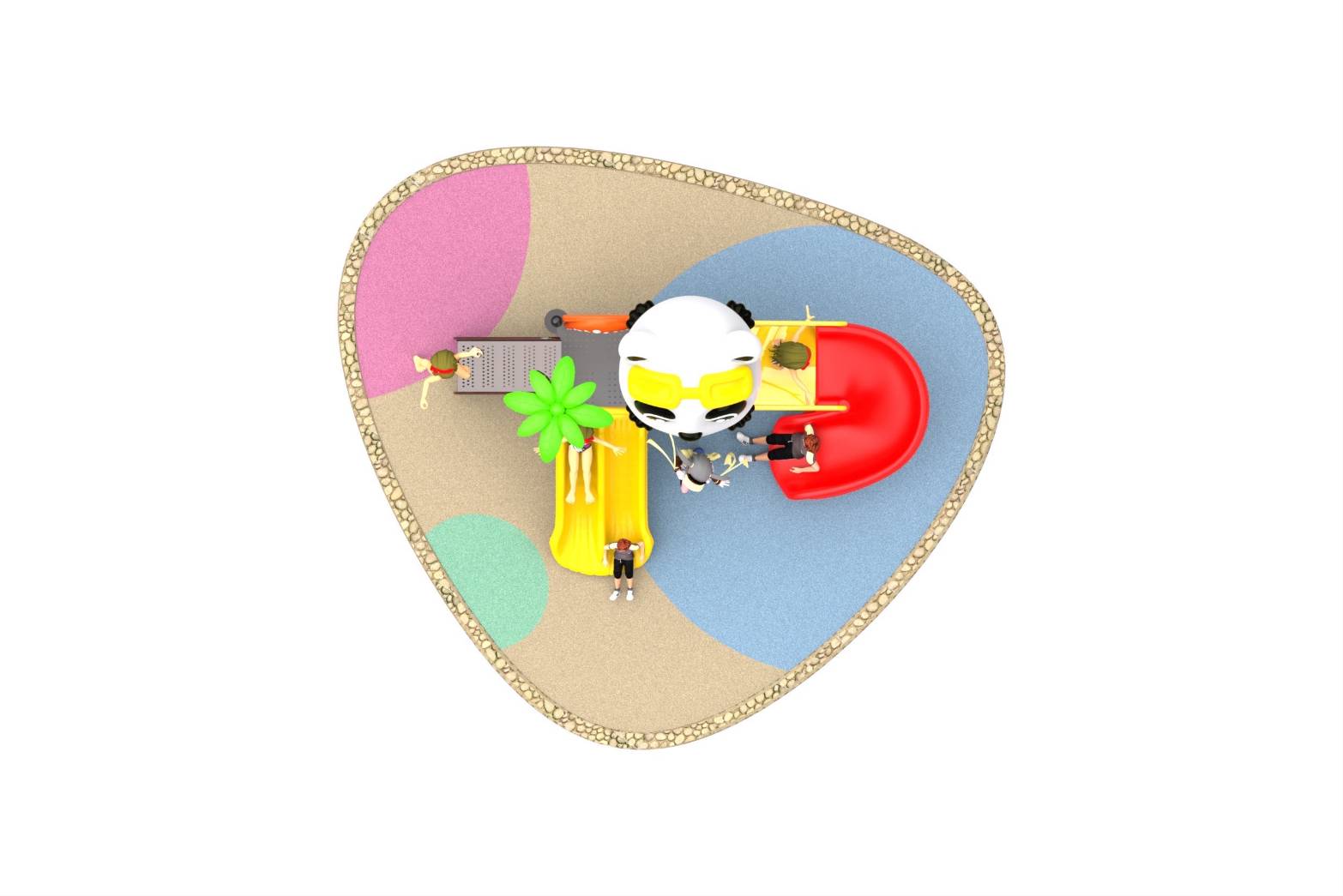 เครื่องเล่นสนาม ชุุดหมีแพนด้า