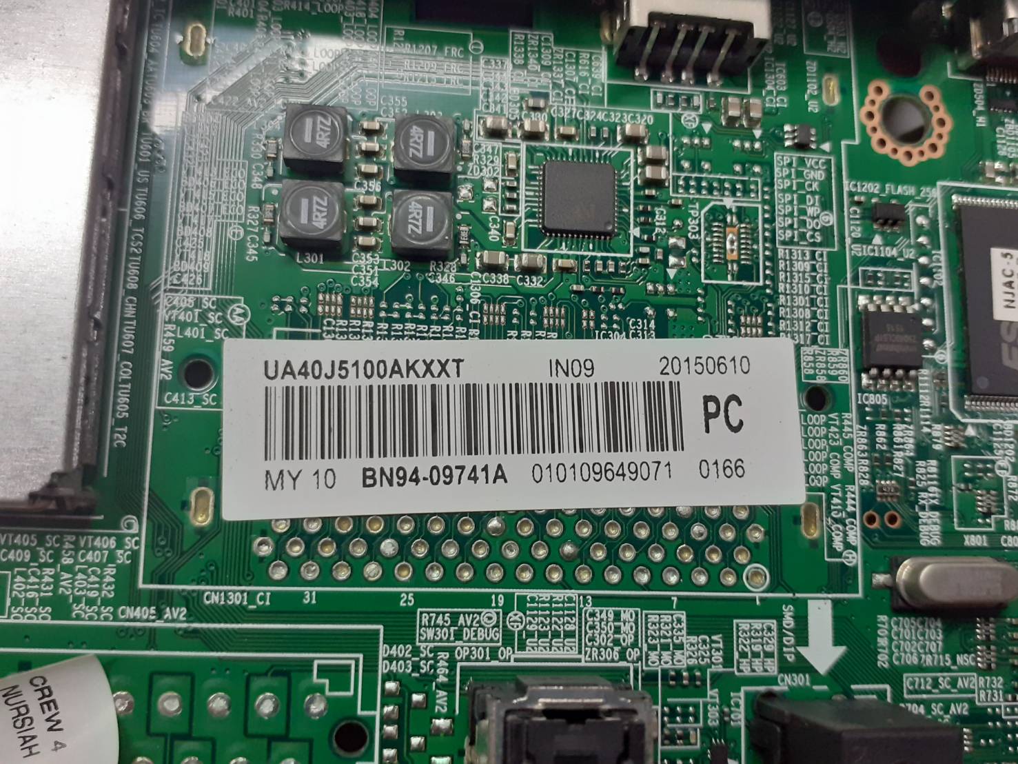 เมนบอร์ดซัมซุง UA40J5100AK BN41-302098B / BN41-02098