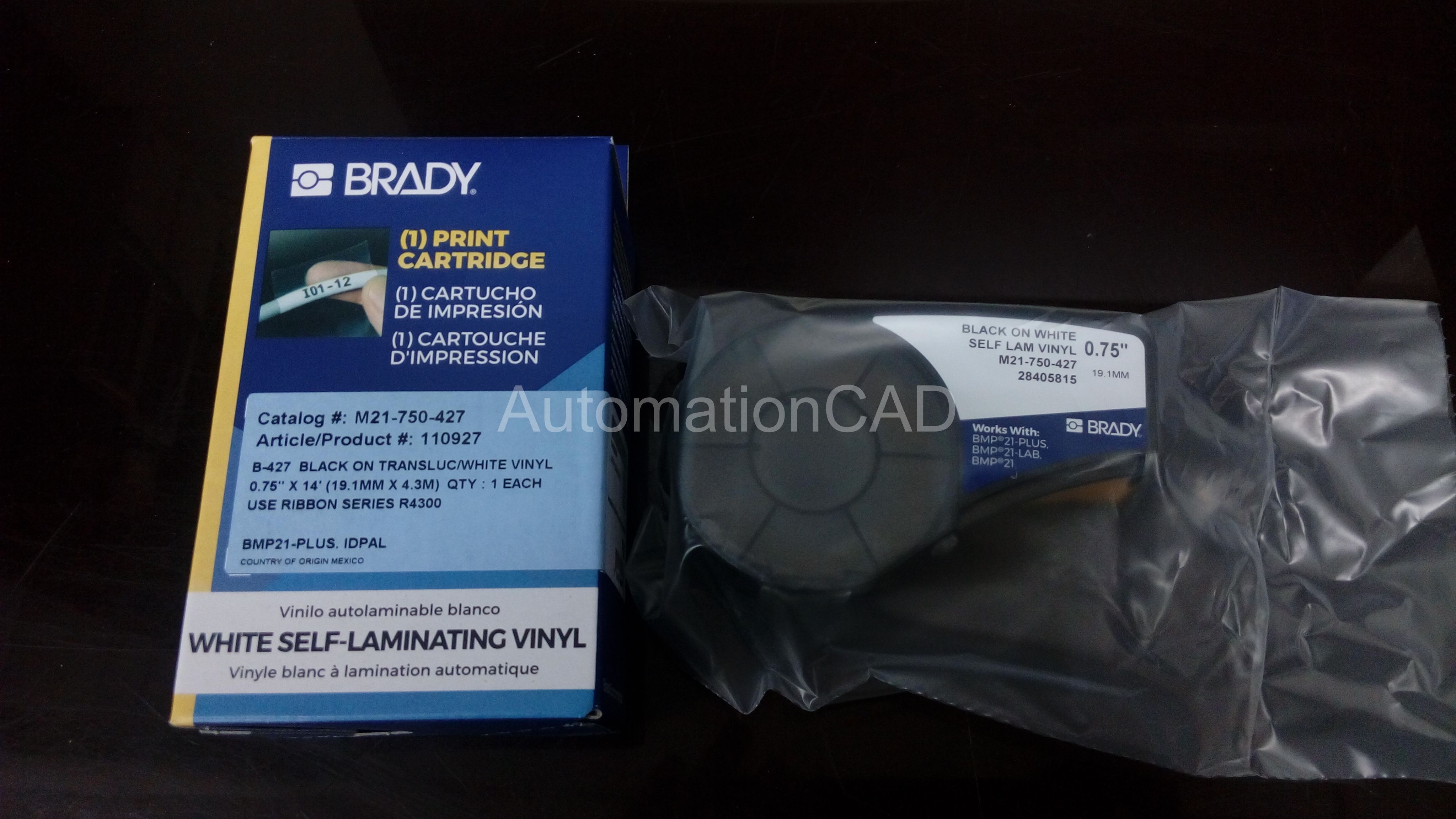 BRADY M21-750-427 สติ๊กเกอร์ BMP21-PLUS - BRADY LABEL PRINTER