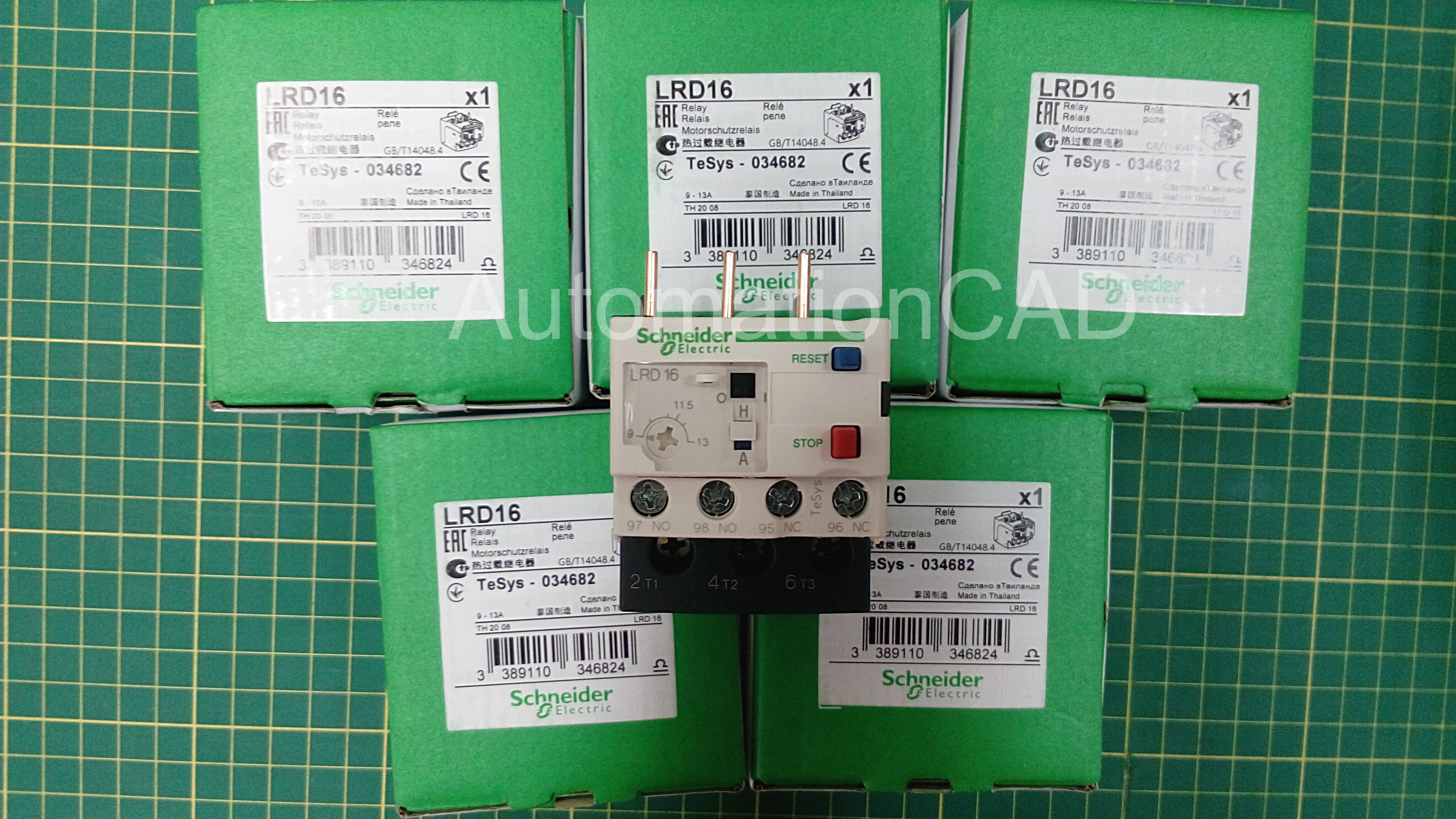 เทอร์มอล โอเวอร์โหลดรีเลย์ SCHNEIDER TeSys LRD รุ่น LRD16