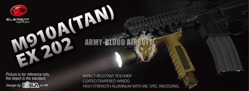 New.ELE M910A Carbine Forend Weaponlight-New Version (BK) สีดำ / สีทราย ราคาพิเศษ