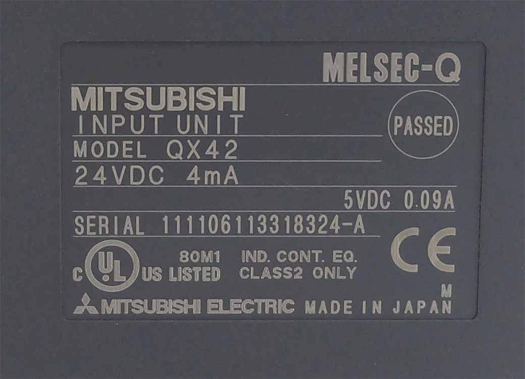 QX42 PLC MITSUBISHI Input 64 in 24VDC