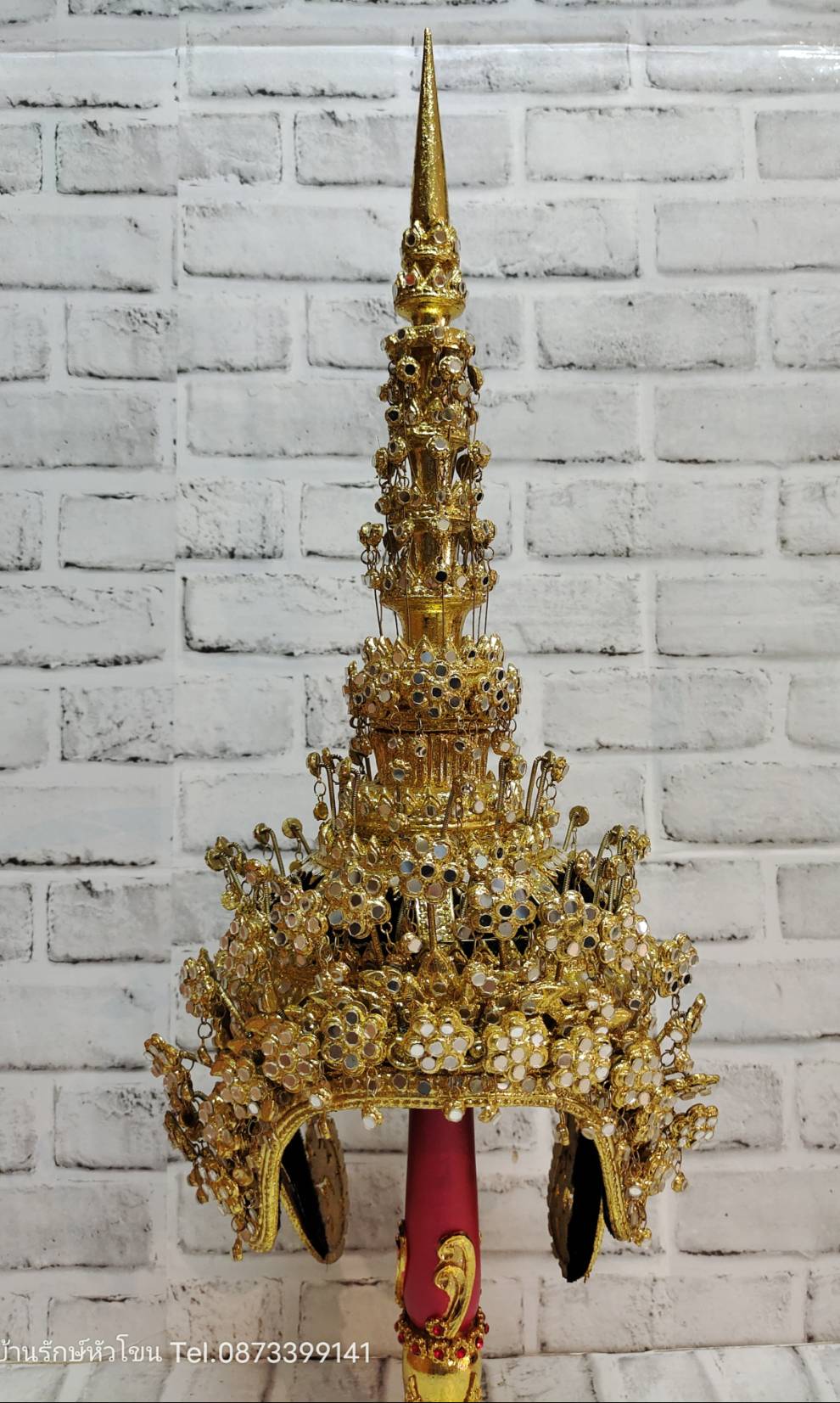 ชฎานาง ขนาดสวมหัว ประดับกระจก