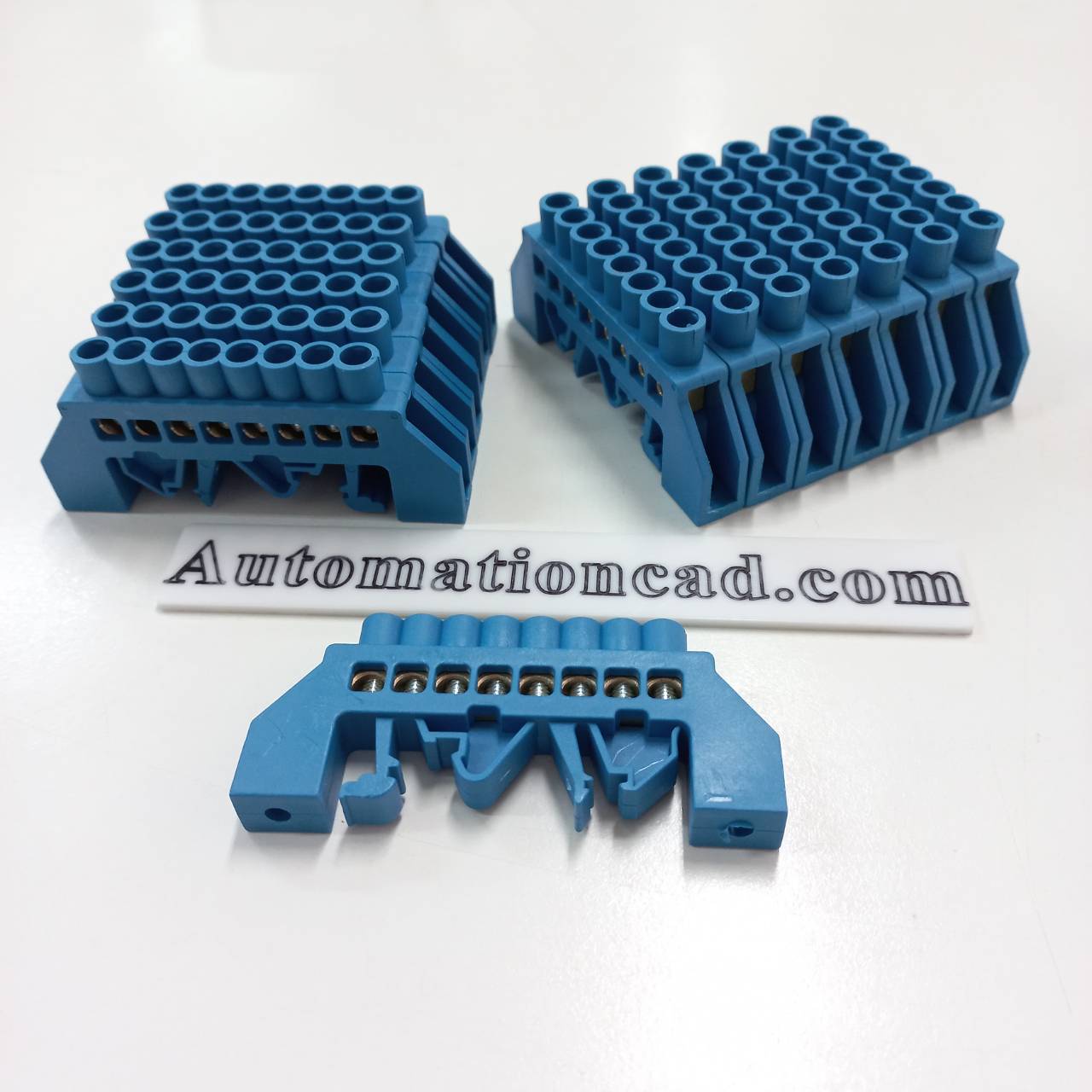 BAR กระจายไฟฟ้า 1 แถว 8 ช่อง แบบเกาะราง BAR GROUND บาร์กราวด์