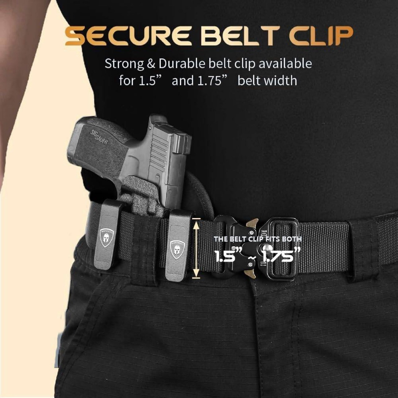 New.ซองปืนพกในซ้าย ซองพกใน Universal (Kydex + Nylon) Warriorland IWB Universal Hybrid Kydex&Nylon Holster ⭕ ใช้งานได้กับ Compact & Full size หลากหลายรุ่น ตามตารางในภาพประกอบ ⭕ ปรับใช้ เพียงปรับสกรู 5 จุด ให้กระชับตามต้องการ ⭕ ซองผลิตจาก kydex เกรดคุณภาพ ⭕