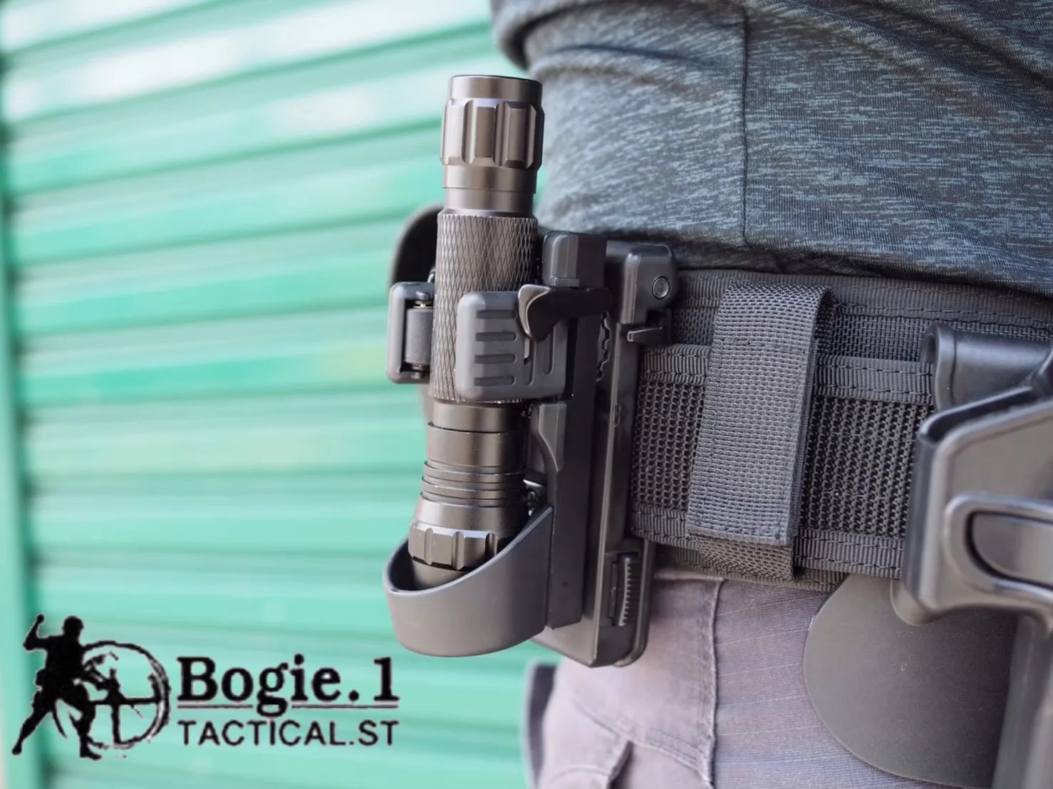 New.Bogie1 ซองไฟฉายโพลิเมอร์ รุ่น Lock 360 มีตัวล็อก แน่นกริ๊บ ไฟฉายไม่ร่วงหล่น หมุนปรับระดับได้ 360 องศา ร้อยเข็มขัดได้ทุกขนาด (ปรับขนาดได้) ร้อยกระเป๋า / ติดเสื้อเกราะ ได้