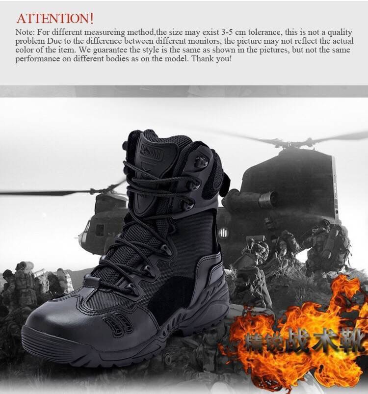 New.รองเท้า Magnum TACTICAL BOOT ข้อสั้น / ข้อยาวหนังแท้ และผ้าคอดูร่า (CORDURA) ใส่สบาย ซิปข้าง ระบายอากาศดี ไม่อับ สีดำ / สีทราย ราคาพิเศษ