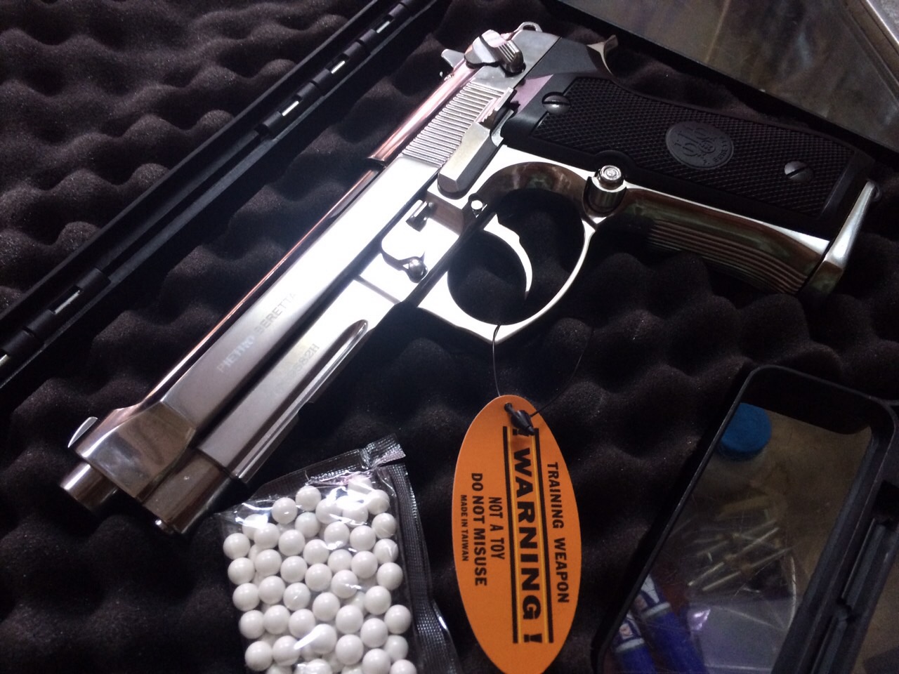 New.Beretta M9A1 สีเงิน Keymore ราคาพิเศษ