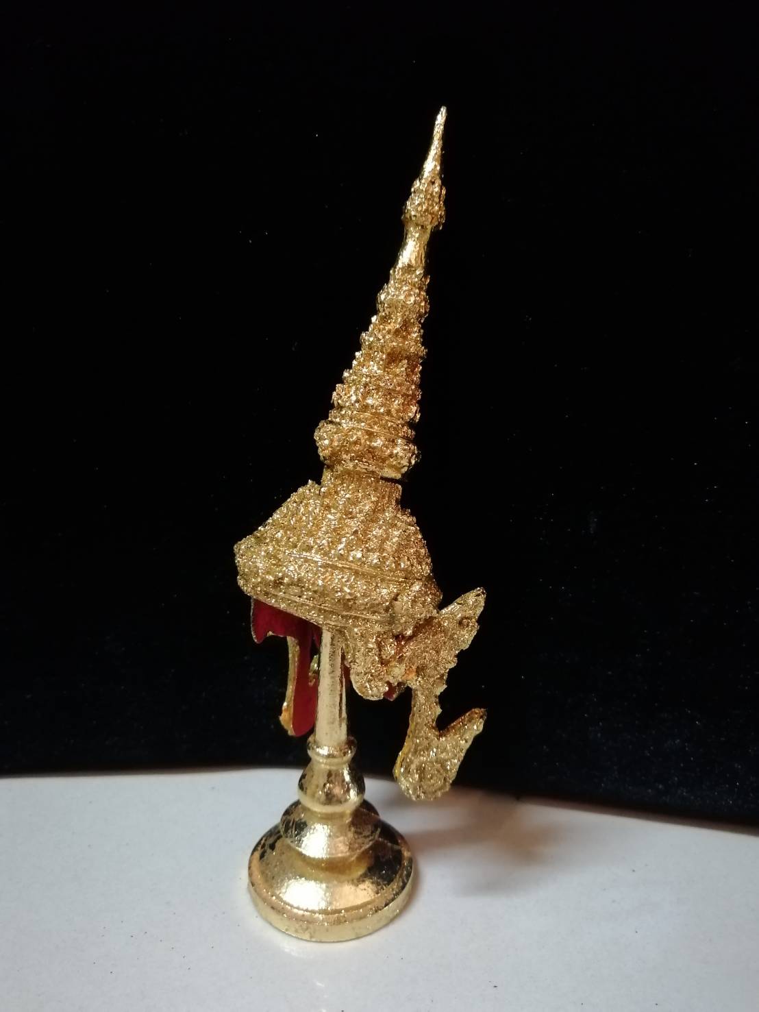 ชฎาพระ ขนาดจิ๋ว พร้อมฐานปิดทอง