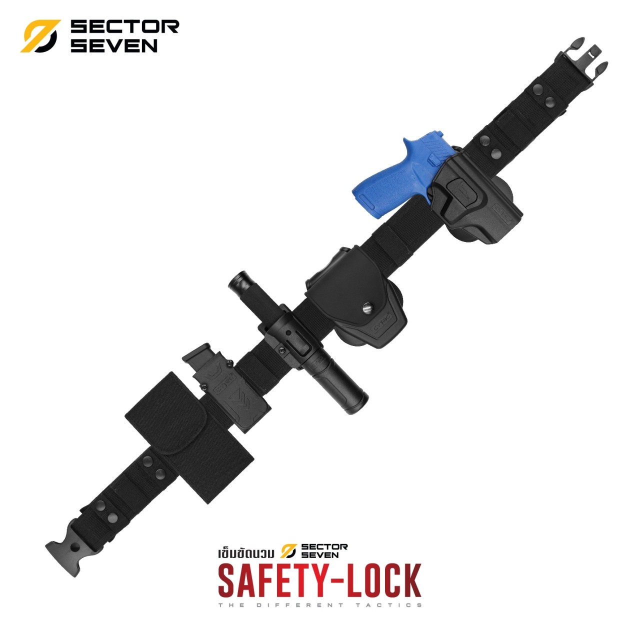 (fire)(fire) (new).........สินค้าใหม่ (fire)(fire) เข็มขัดนวม Sector7 หัว Safety-Lock ☀️ ผลิตจากผ้า Cordura 1000D ☀️ 1 ชุด ประกอบด้วย เข็มขัดสายแข็ง + รองนวมนิ่มอย่างดี ☀️ ตัวเข็มขัดออกแบบมาเพื่อติดตั้งและรองรับน้ำหนักของ อุปกรณ์ยุทธว