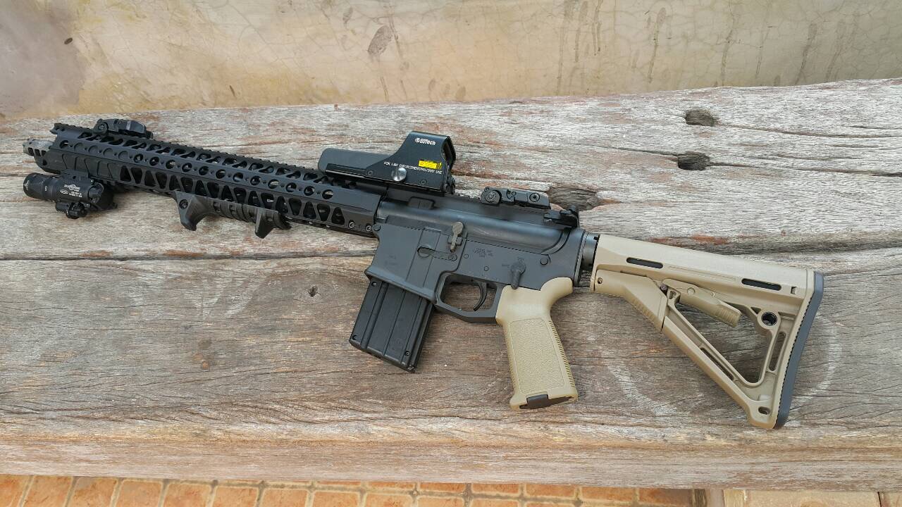 New.Angry gun Wire Cutter Rail System LVOA Style for M4 Cmmg M4 GBB and AEG 13.5-16.2" ราคาพิเศษ