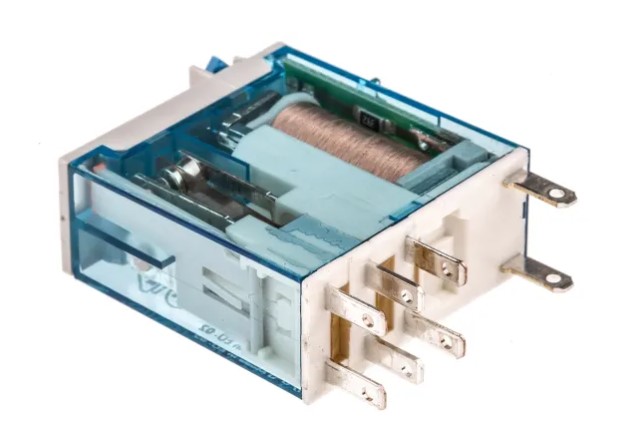 RELAY finder coil 24VDC มี LED รีเลย์ 2CO DPDT 8A 2Poles