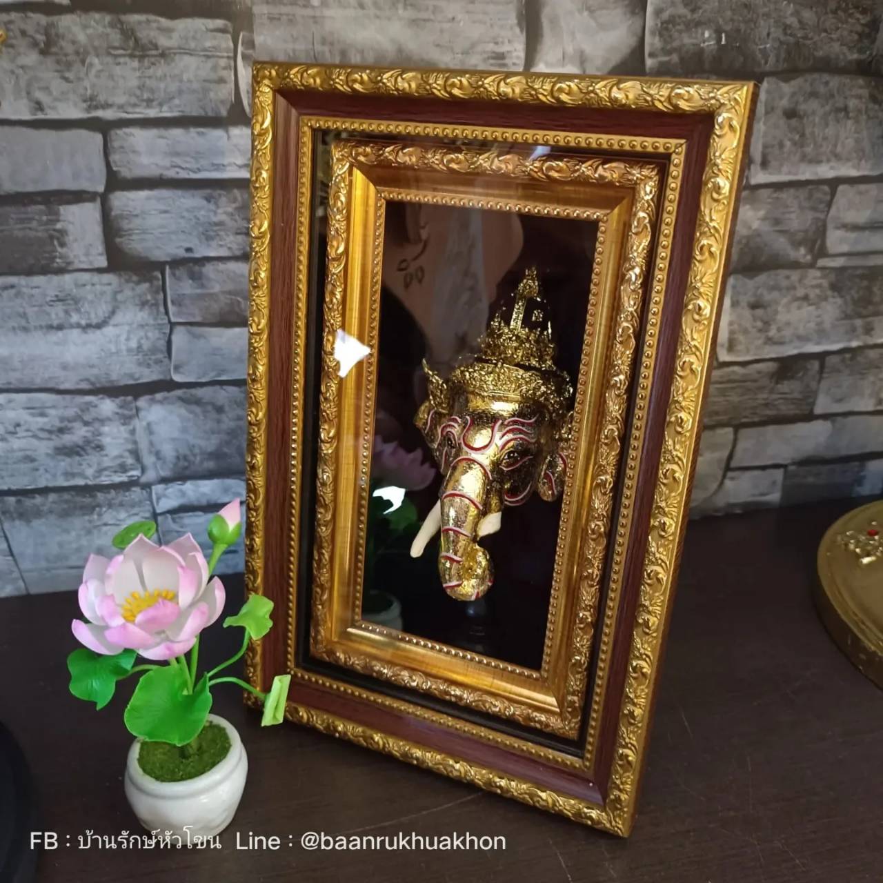 หัวโขนจิ๋ว พร้อมกรอบรูปลายไทย