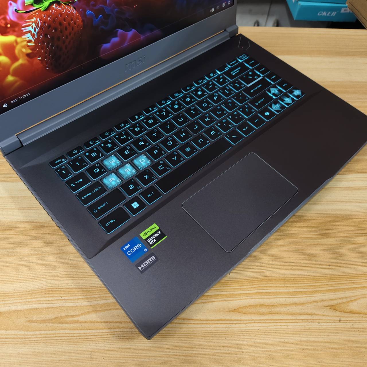 MSI THIN 15 B13UCX-1610TH สภาพเครื่อง 99% เครื่อง 3 เดือน ประกัน Synnex 26/6/2027