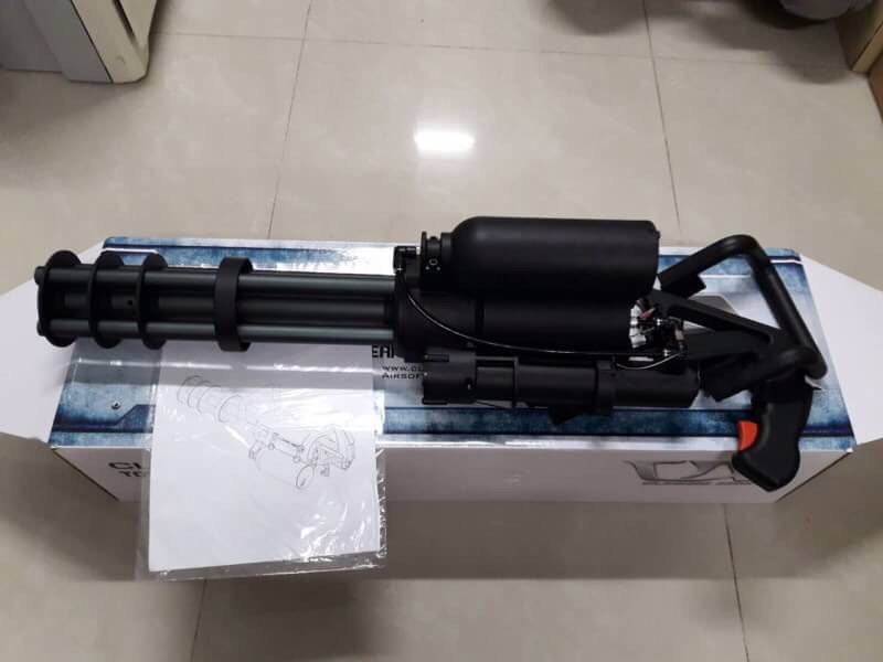 https://youtu.be/VLSQiTo95xc Classic Army M132 Green Gas / HPA Powered Rotating Multi-Barrel Micro Gun Pice: 2x,xxx ฿