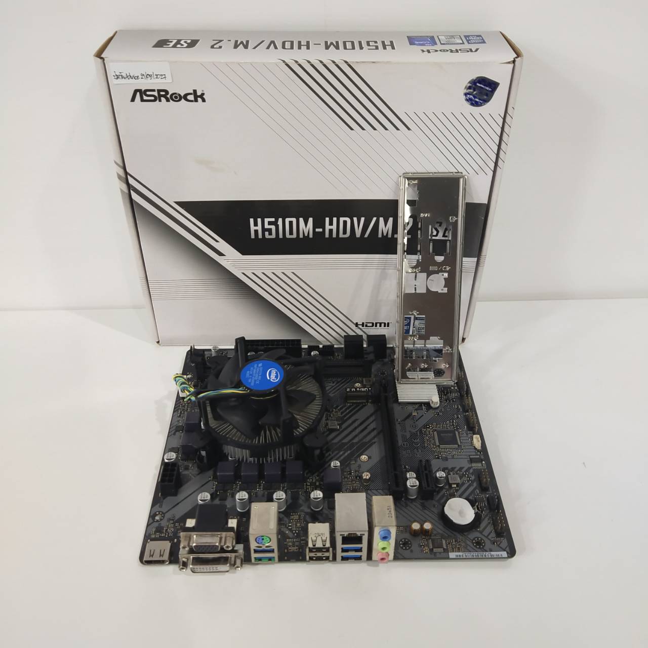 CPU + M/B CPU Core i3 - 10100 3.60Ghz M/B ASROCK H510M-HDV (1200) M/B ประกัน Advice 21/05/2027