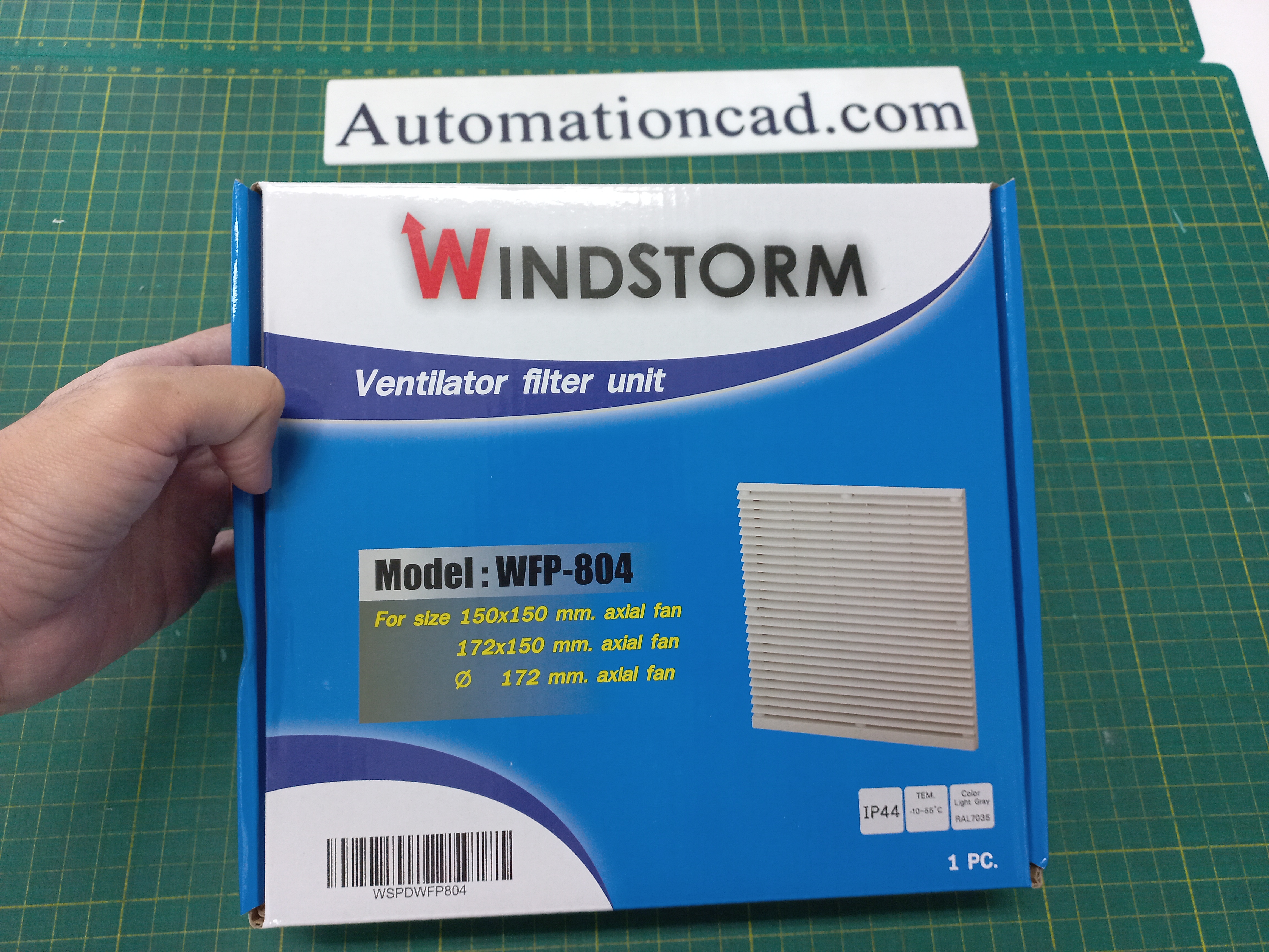 ฟิลเตอร์พัดลมระบายอากาศ WINDSTORM ขนาด 6 นิ้ว WFP-804
