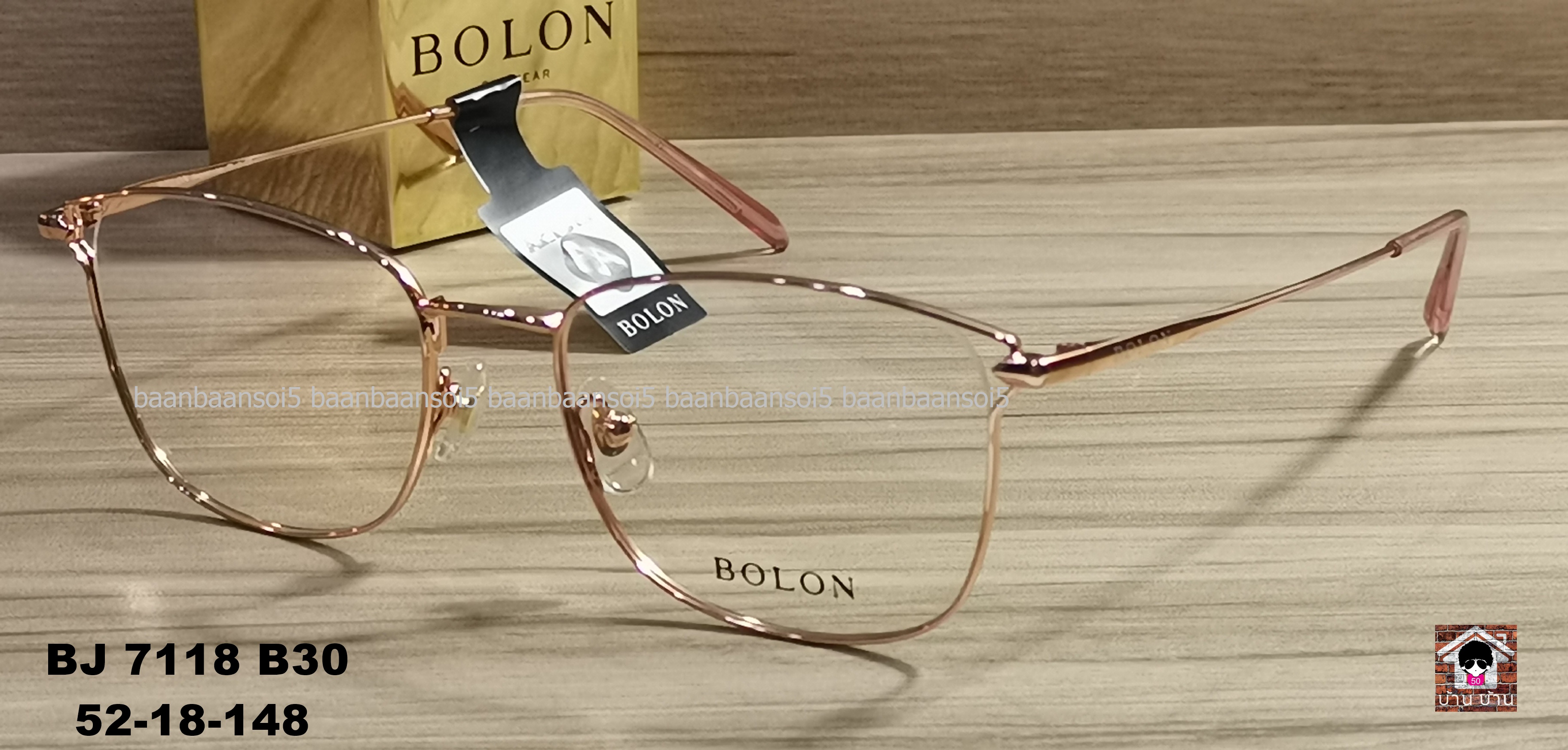 Bolon BJ 7118 B30 โปรโมชั่น กรอบแว่นตาพร้อมเลนส์ HOYA ราคา 3,490 บาท