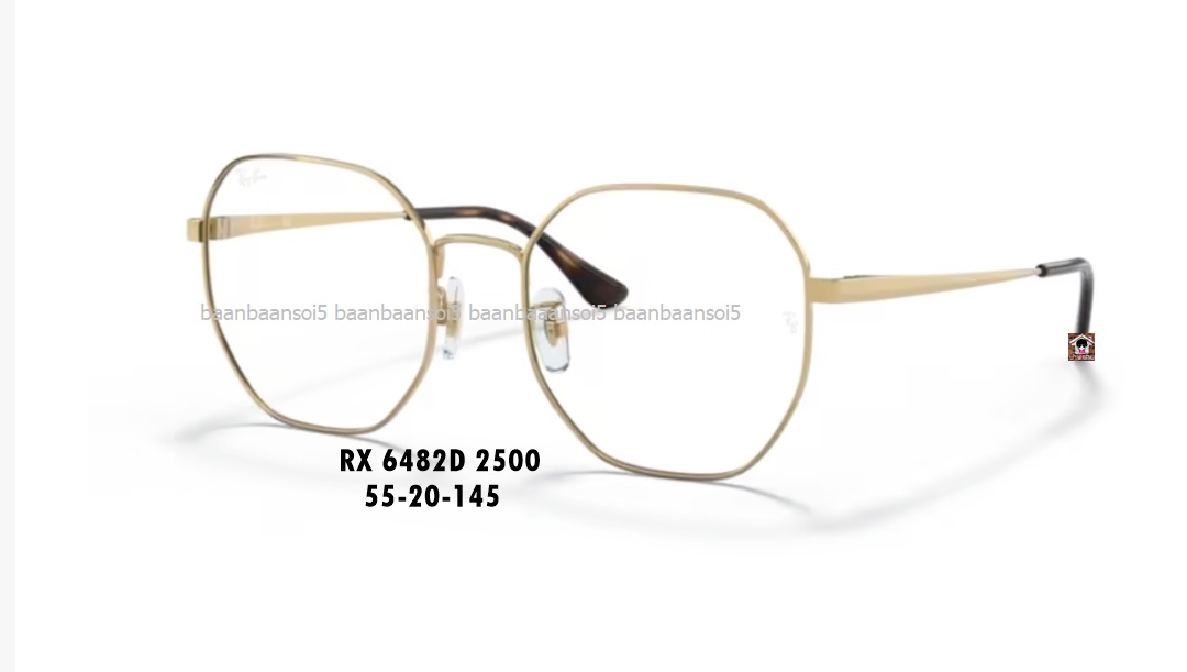 RayBan RX 6482D โปรโมชั่น กรอบแว่นตาพร้อมเลนส์ HOYA ราคา 4,400 บาท