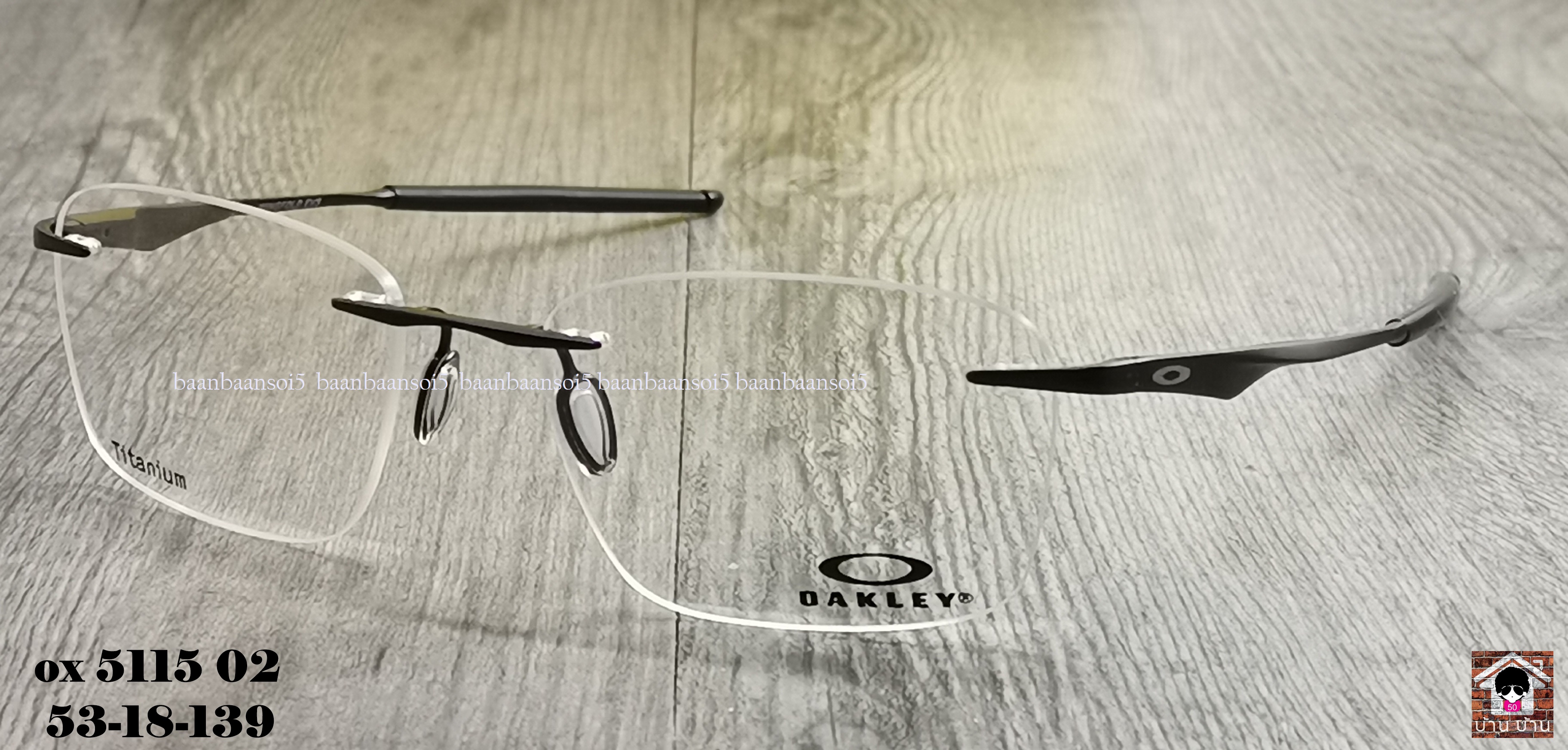 OAKLEY OX5115-02 WINGFOLD EVS Titaniumโปรโมชั่น กรอบแว่นตาพร้อมเลนส์ HOYA ราคา 6,800 บาท