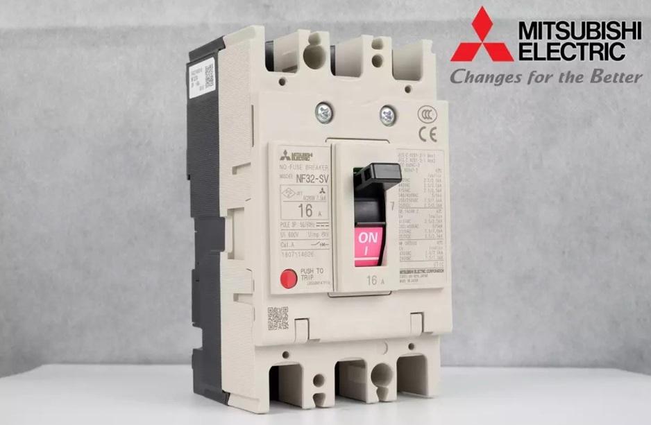 เบรกเกอร์ NF32-SV 3P 16A มิตซูบิชิ MITSUBISHI 16A 3POLE NF32 SV NF32SV