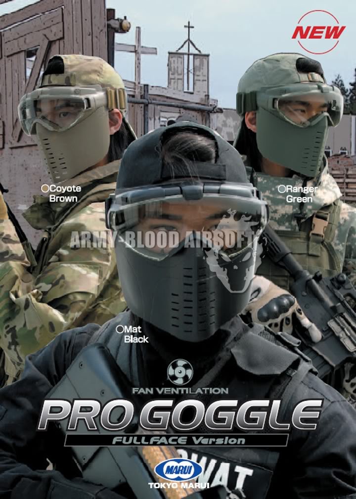 New.Marui PRO-Goggle Full Face Version with Fan ราคาพิเศษ