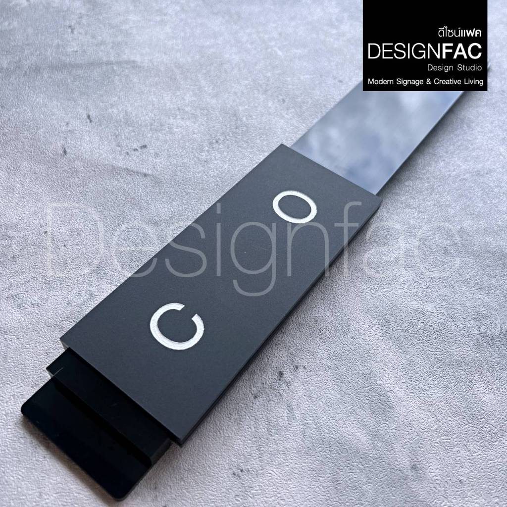 ป้ายเปิดปิดร้าน ป้ายOPEN CLOSED ป้ายเลื่อนติดจากด้านใน ป้ายร้าน โมเดิร์นมินิมอล,Designfac