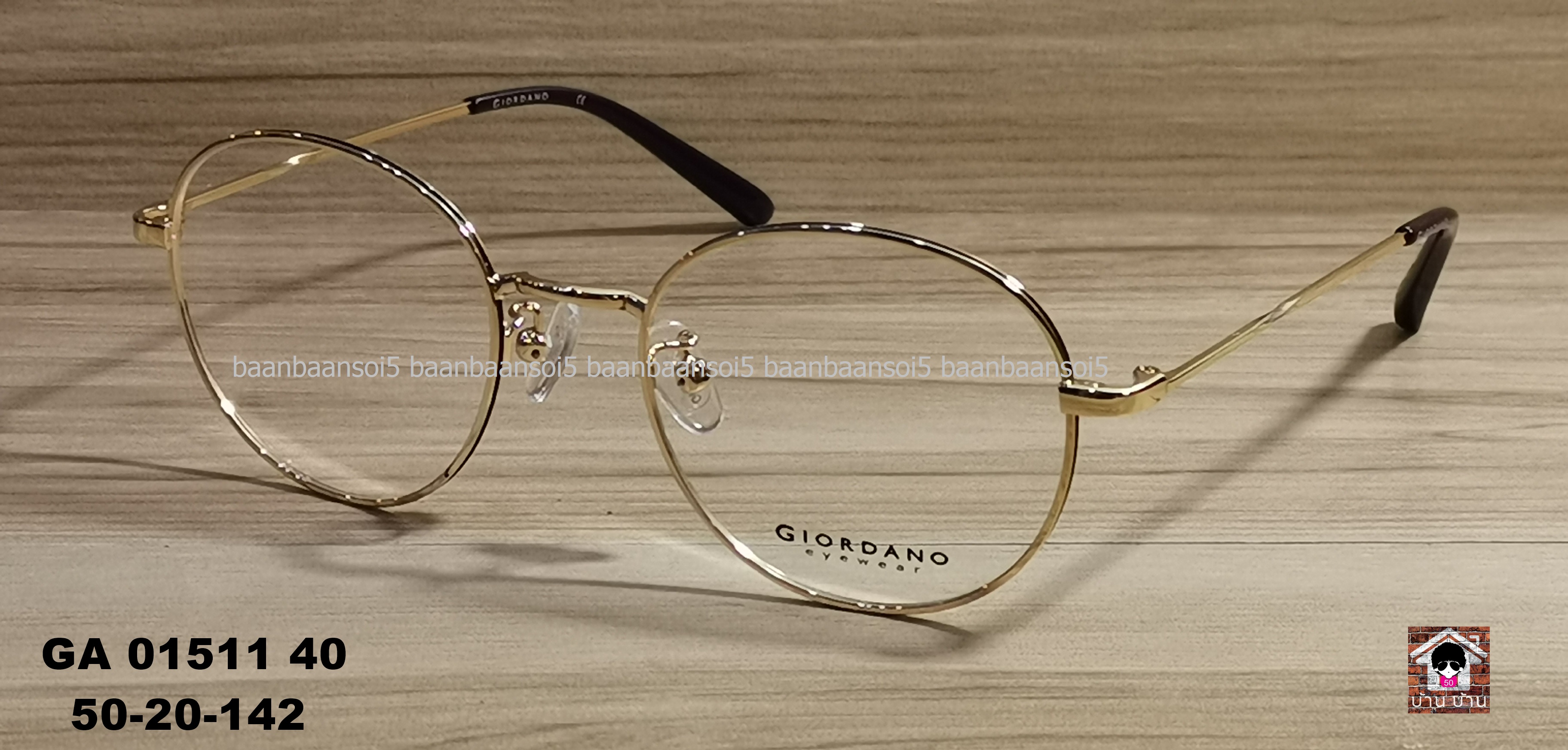 GIORDANO GA01511 โปรโมชั่น กรอบแว่นตาพร้อมเลนส์ HOYA ราคา 3,500 บาท