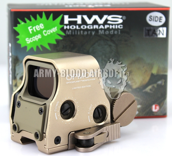 EOTech HWS XPS3-2 Holographic Red Green Reflex Dot Sight with QD Mount Side Button (TAN)