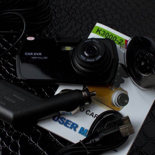 New.กล้องติดรถยนต์ K3000 Car Video Recorder HD DVR กล้องติดรถยนต์ K3000 กล้องติดรถคุณภาพสูง ขนาดเลนส์ใหญ่ มองเห็นได้กว้างถึง 120 องศา ภาพคมชัดระดับ Full HD 1080P มีเมนูภาษาไทย ข้อมูลทางเทคนิค Technical Specification กล้องติดรถยนต์ K3000 - เลนส์กว้าง 120 อ