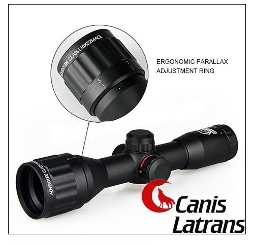 กล้อง Scope Canis Latrans 4x32 AOL ปรับหลา