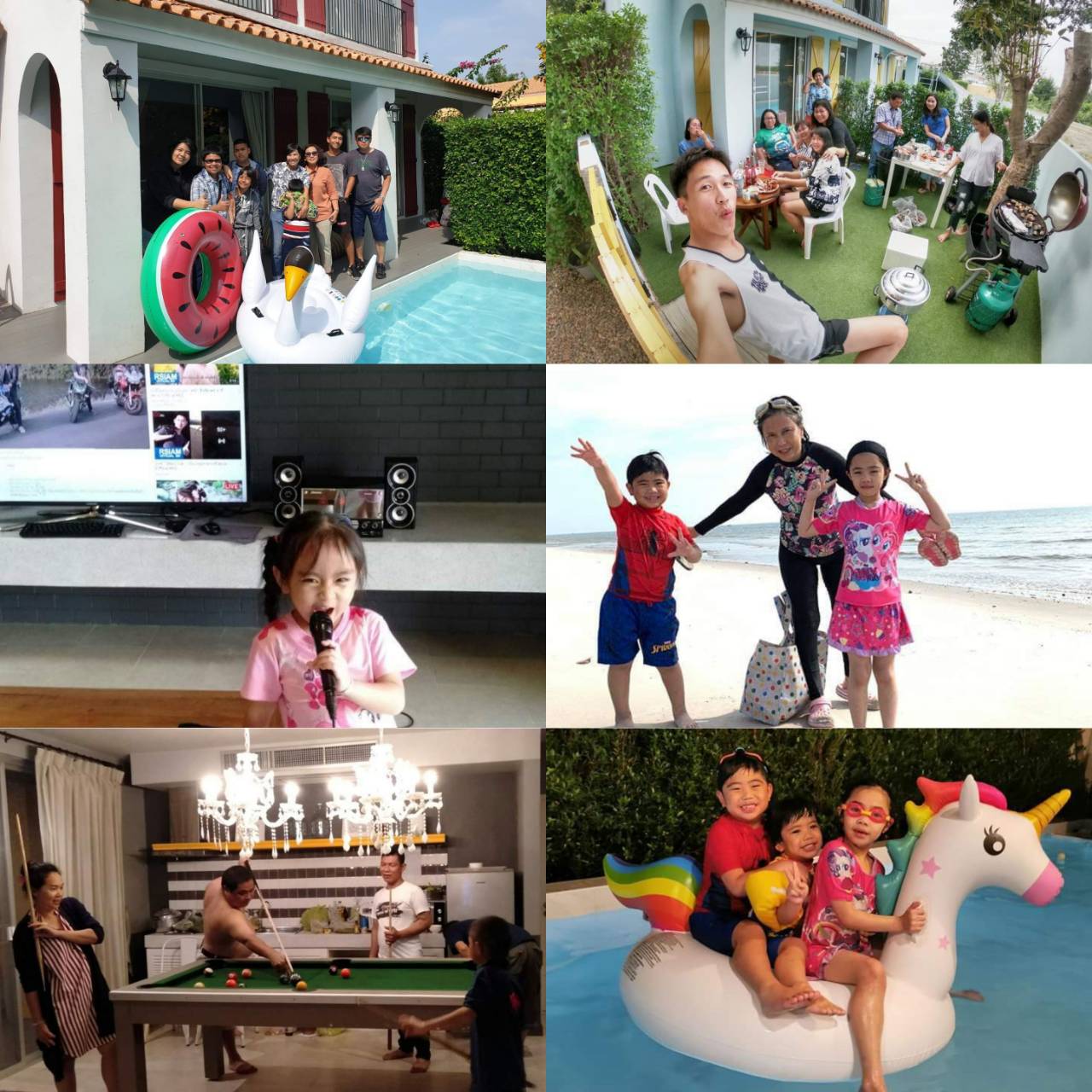 HR15023 บ้านพักหัวหิน บ้านทัศคานี บีช วิลล่า 3 ( Green 2Bed Garden View )