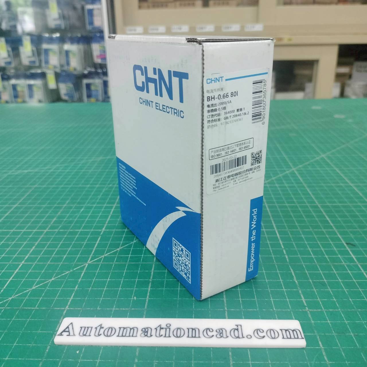 หม้อแปลงกระแสไฟฟ้า CT 2000/5A CHINT BH-0.66 80I Class 0.5 Current Transformer