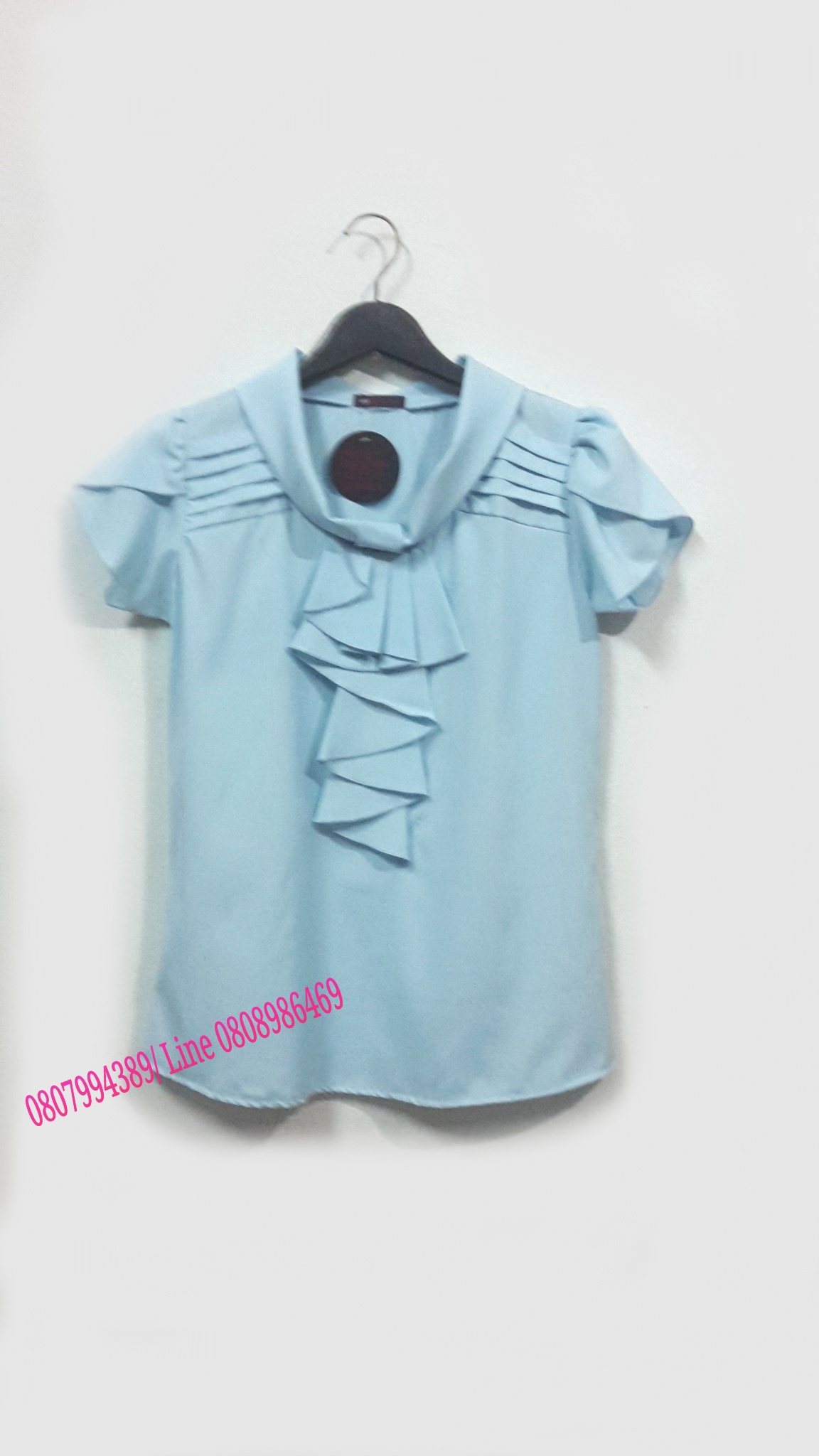 เสื้อผ้าฝ้าย เสื้อทำงาน เสื้อชีฟอง เสื้อทำงานเกาหลี เสื้อสมัครงาน ชุดสมัครงาน เสื้อใส่กับผ้าถุง เสื้อใส่กับผ้าซิ่นสีเทา
