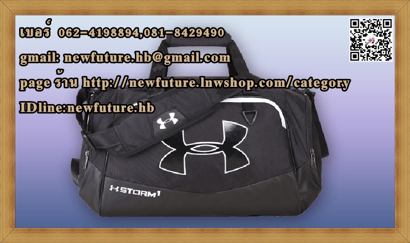 (สินค้าหมดแล้วค่ะ)B-0031กระเป๋าunder armour Sports bag Gym Bags สีดำ กระเป๋าฟิตเนส กีฬา เดินป่า