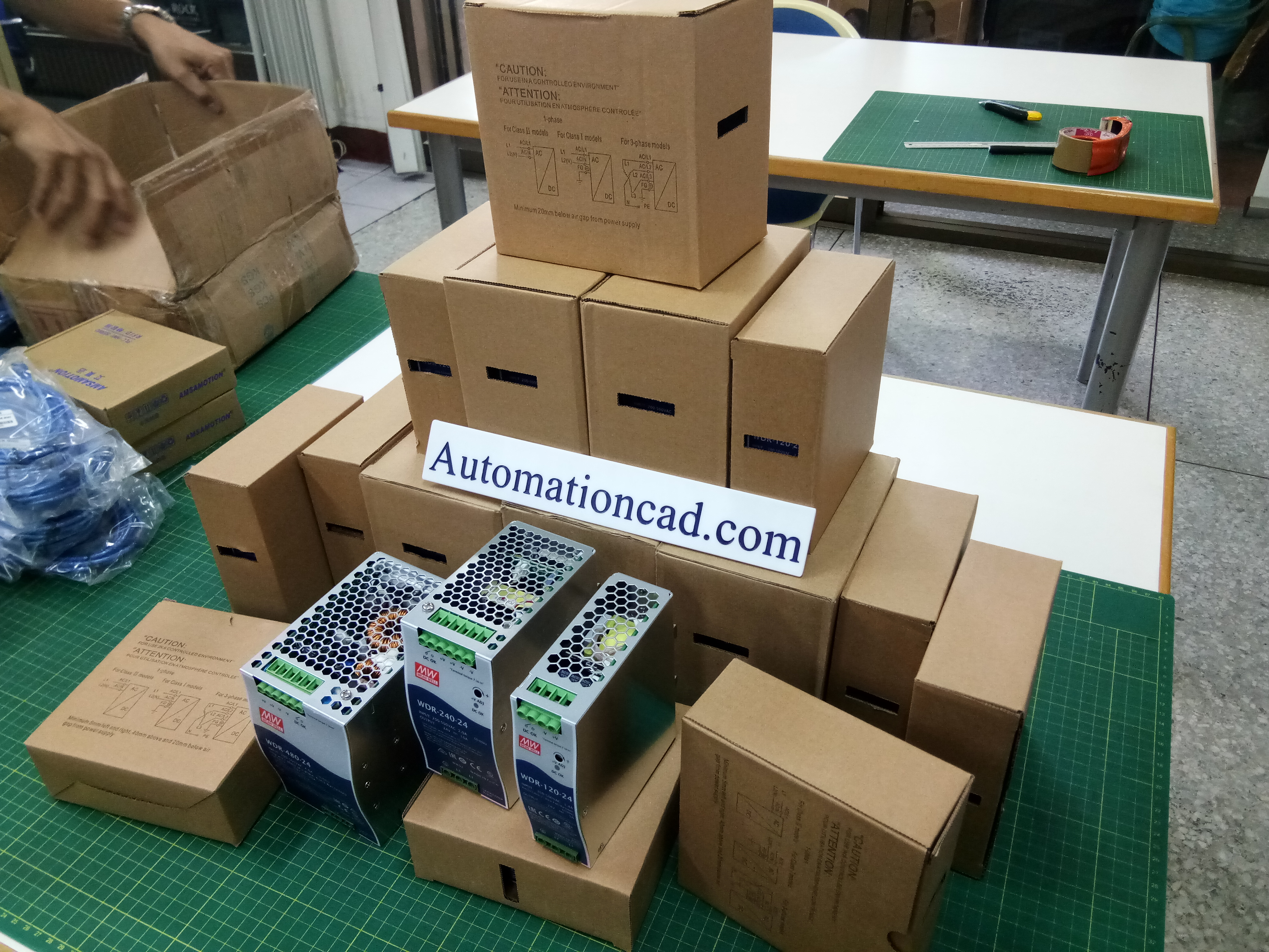 POWER SUPPLY WDR-240-24 240W MEANWELL พาวเวอร์ซัพพลาย 10A 24VDC