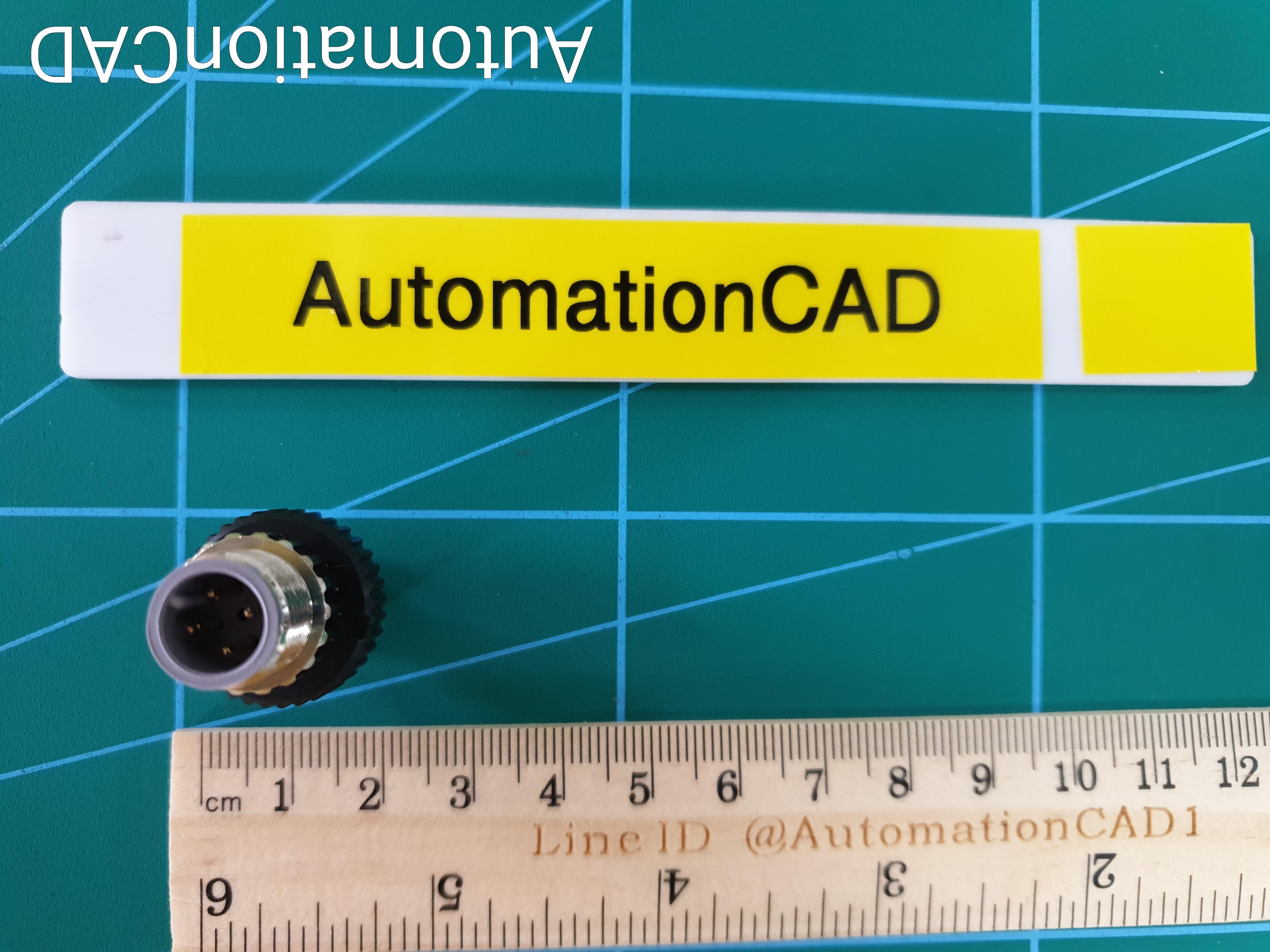 หัวคอนเนคเตอร์ M12 Connector OMRON แบบตรง ตัวผู้ 4 Pins XS2G-D4S1