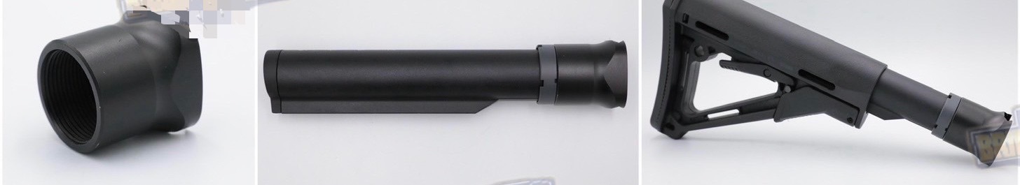 New. Adapterแปลงท้ายระบบ1913ให้ใช้แกนพานท้ายทรงAR สำหรับ Sig Sauer MPX/MCX (1913 Interface Knuckle) (Stock Adapter for M1913 Rail) (Stock Adapter) (1913 Adapter) (Sig Sauer) (MCX) (MPX) (1913)