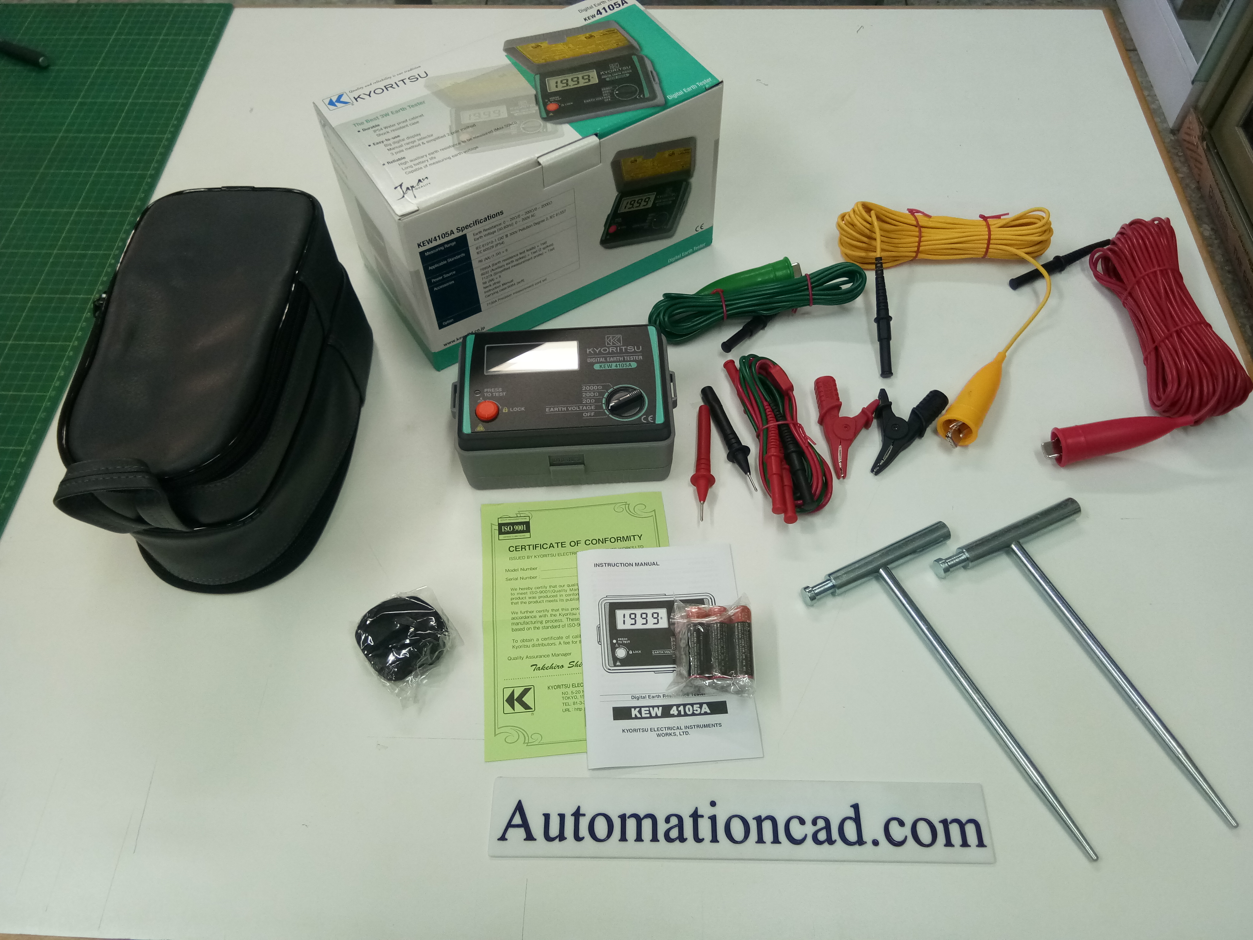 มิเตอร์วัดค่าความต้านทานดิน 4105A ครบชุด KYORITSU Earth Tester รุ่น KEW4105A