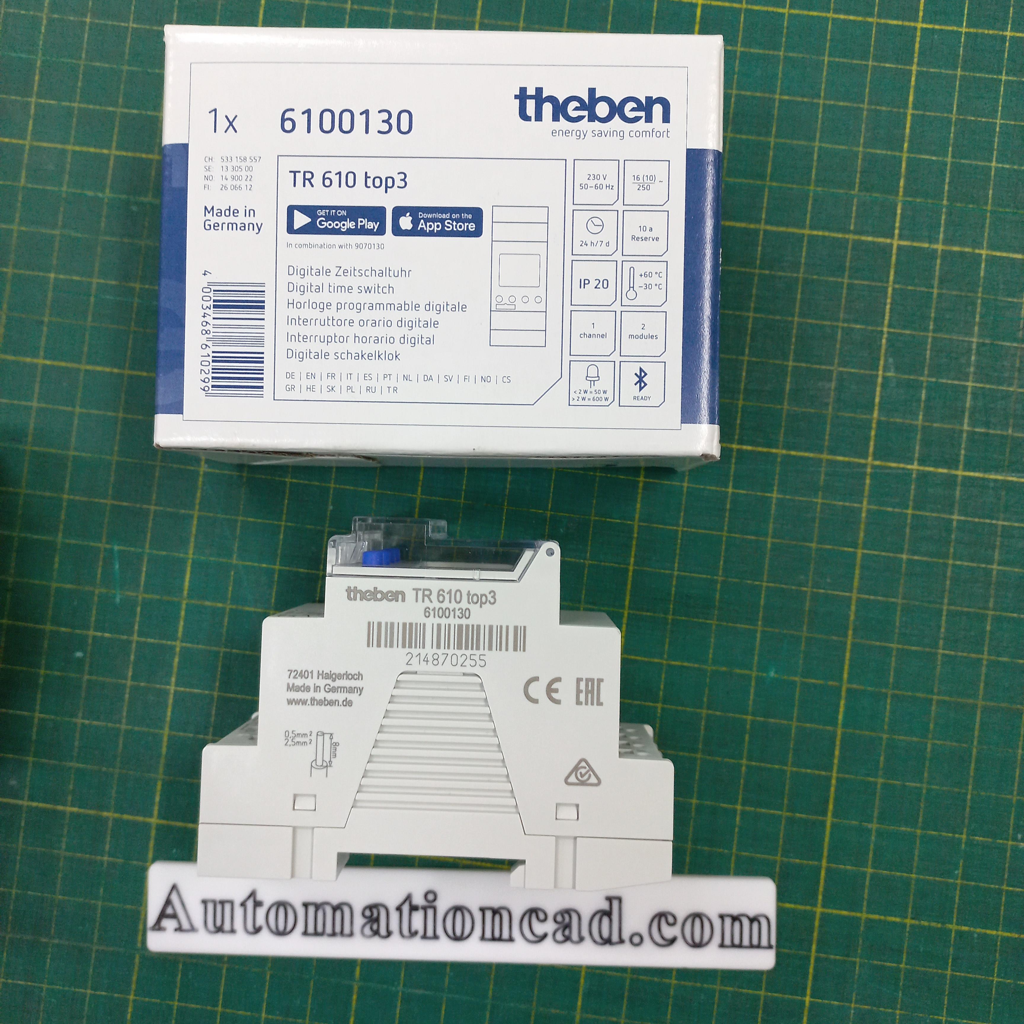 TIMER THEBEN ไทม์เมอร์ รุ่น TR610 top 3 มีแบตเตอรี่สำรองไฟ นาฬิกาตั้งเวลา 24 ชั่วโมง