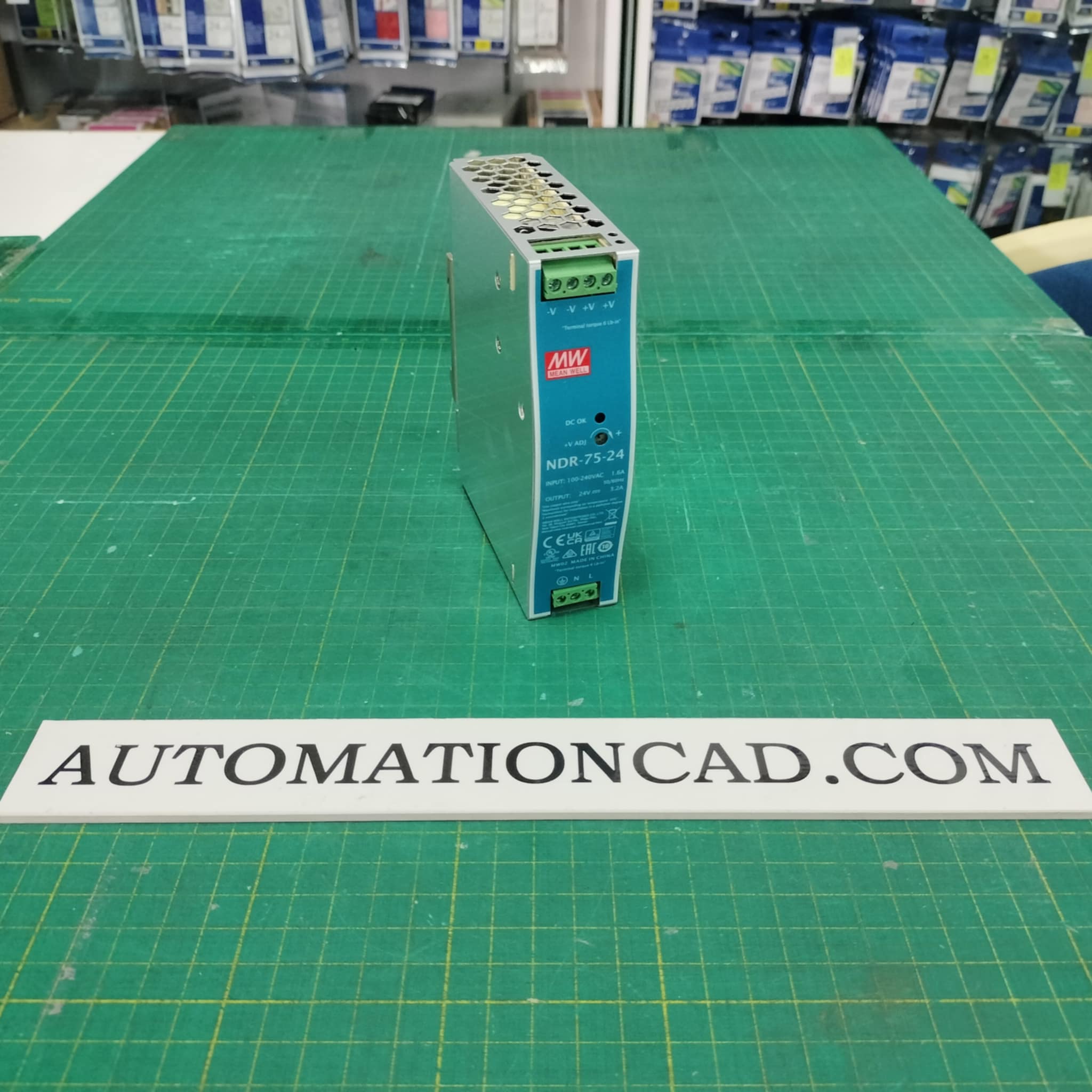พาวเวอร์ซัพพลาย NDR-75-24 MEANWELL 3.2A 24VDC POWER SUPPLY NDR