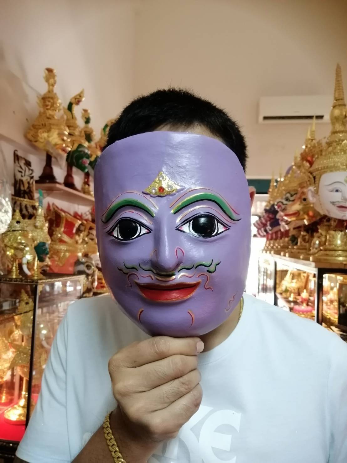 หน้ากาก พระนารายณ์ ใส่ตาแก้ว