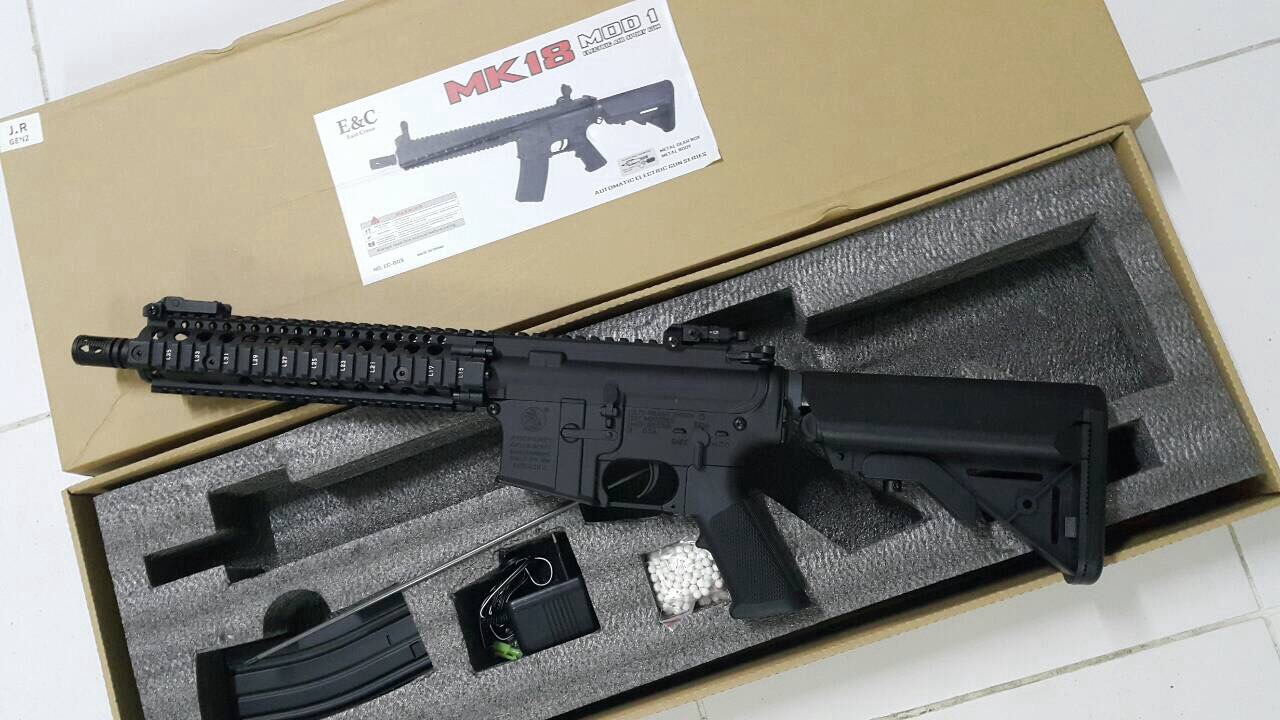 New.ปืนยาว M4 MK18 E&C บอดี้เหล็ก ราคาพิเศษ
