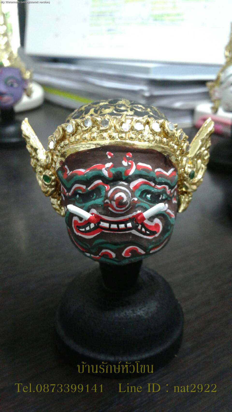 เศียรครูขนาดจิ๋ว เซ็ท 3 เศียร พ่อแก่ พระพิฆเนศ พระพิราพ