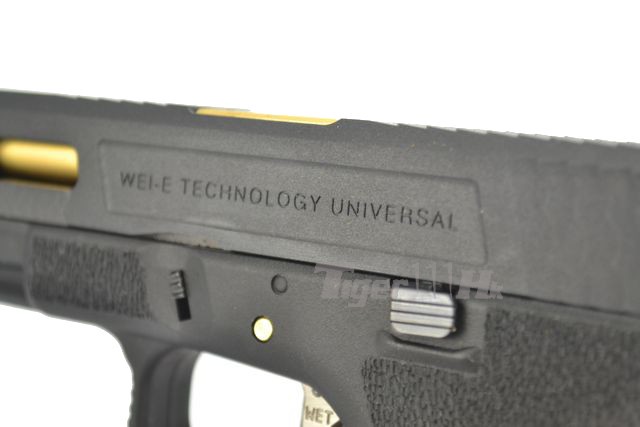 Glock17 T1 Gen4 สไลด์ดำ ท่อทอง เฟรมดำ WE