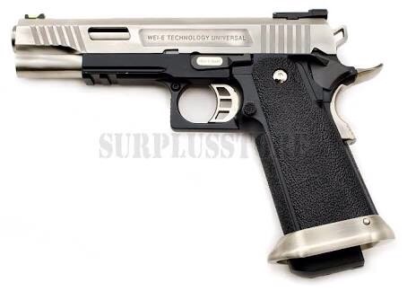 New.WE Hi-Capa 5.1 T.Rex Gas Blowback Pistol ( Silver ) ราคาพิเศษ