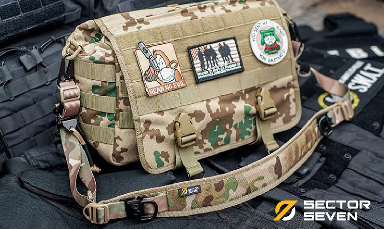 (trumpet) สินค้าเข้ามาแล้วค่ะ (red flag)สายสะพาย 2 จุด Sector Seven ( Sector Seven Two Point Sling ) 📌 ผลิตจากผ้า Cordura 1000D 📌 สาย 2 จุดแบบเอนกประสงค์ปรับใช้งานกับ M16, M4, ลูกกรด, ลูกซอง และอื่นๆ ได้ 📌 มี Quick Pull Adjust buck